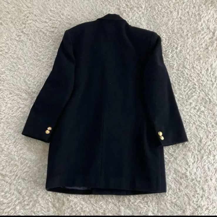 NEWYORKER 金ボタン ダブル ジャケット 紺ブレザー カシミア - メルカリ