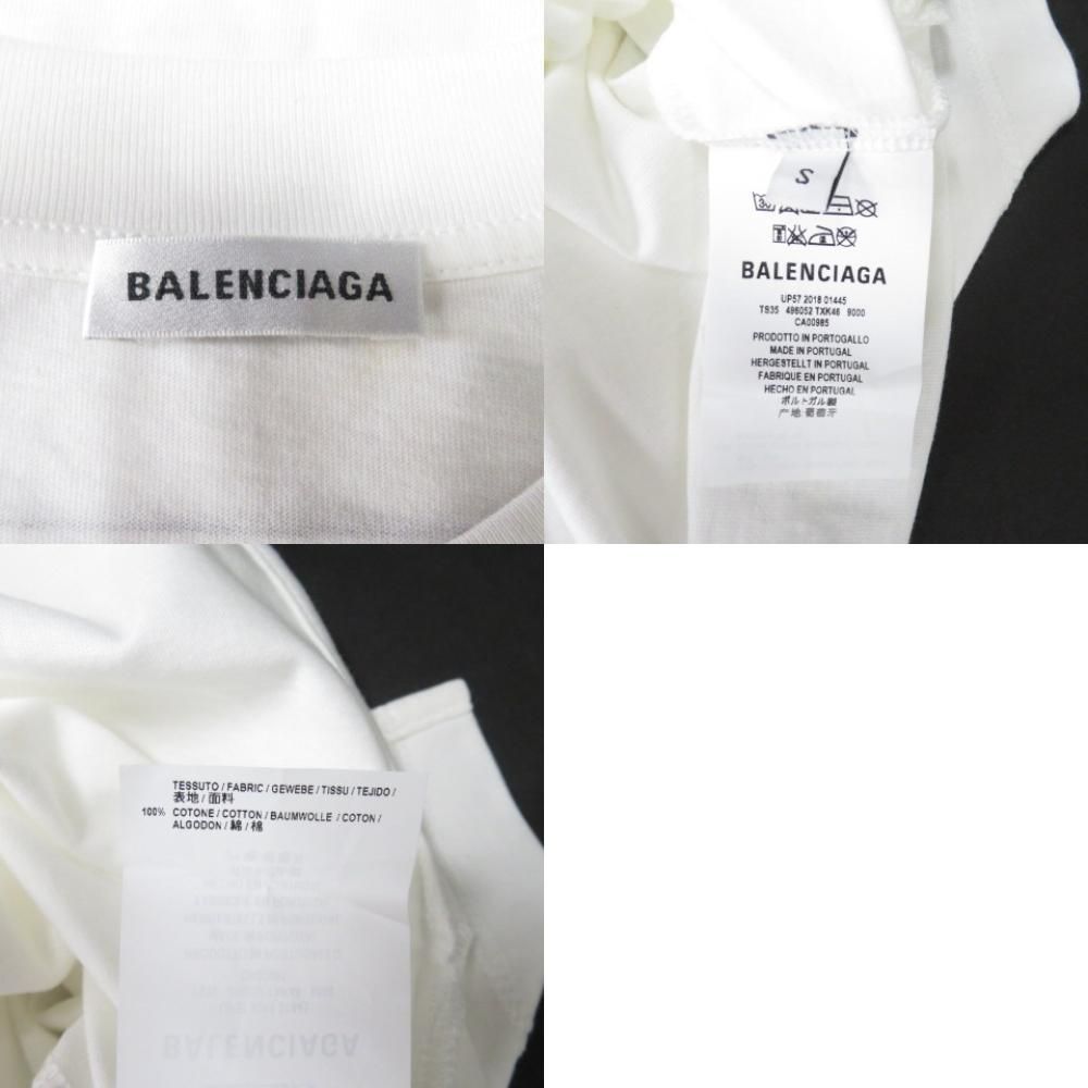 78650 BALENCIAGA バレンシアガ トップス 服 Uネック バッグプリント S 半袖Ｔシャツ - メルカリ