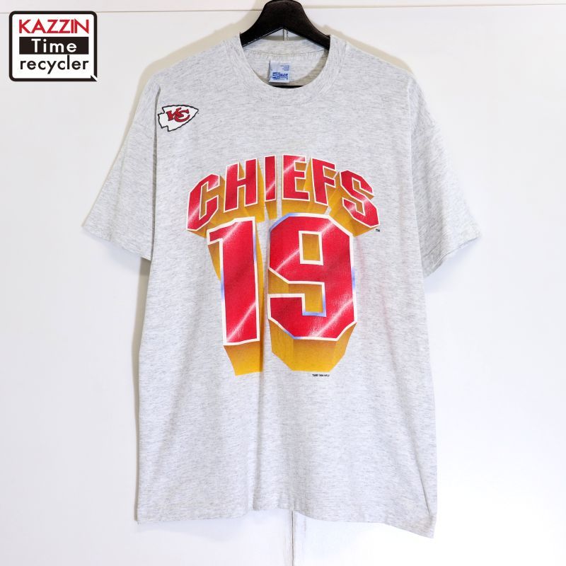 90s USA製 NFL vintage カンザスシティ・チーフス 霜降り 半袖Tシャツ 