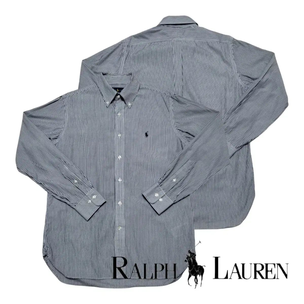 （ L ） ポロストライプシャツ ポロシャツ POLO RALPH LAUREN(ポロラルフローレン)