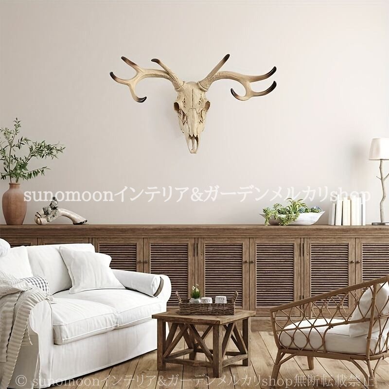 鹿 ハンティングトロフィー ウォール アート おしゃれ 壁掛け インテリア 北欧 動物 アニマル ヴィンテージ 店舗 ディスプレイ NEXPOTALLINN_EU