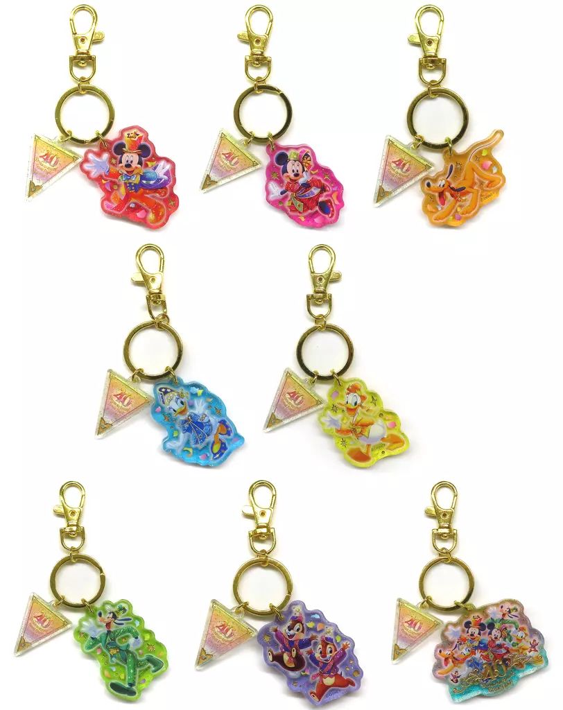 【中古】キーホルダー 全8種セット 「東京ディズニーリゾート40周年 “ドリームゴーラウンド” キーチェーン」 東京ディズニーリゾート限定