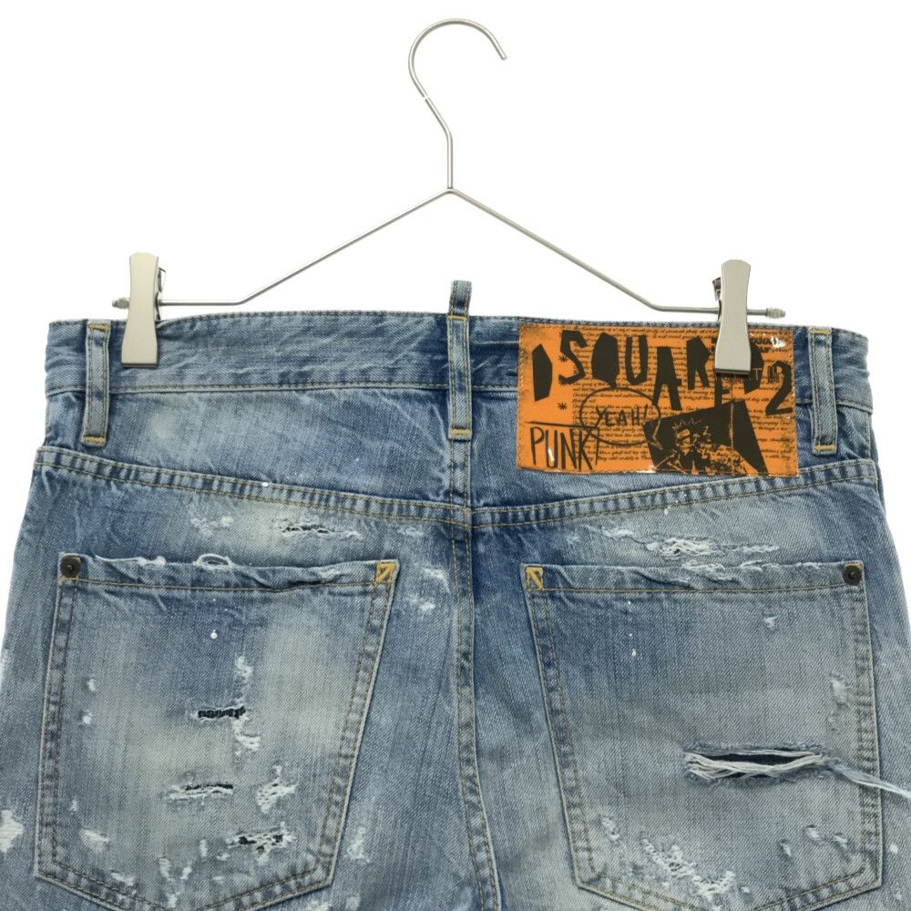 DSQUARED2 (ディースクエアード) 19SS LIGHT PIRANHA WASH SEXY TWIST JEAN S71LB0627  S30309 セクシーツイストジーンズ ダメージ加工ウォッシュドデニムパンツ ライトブルー - メルカリ