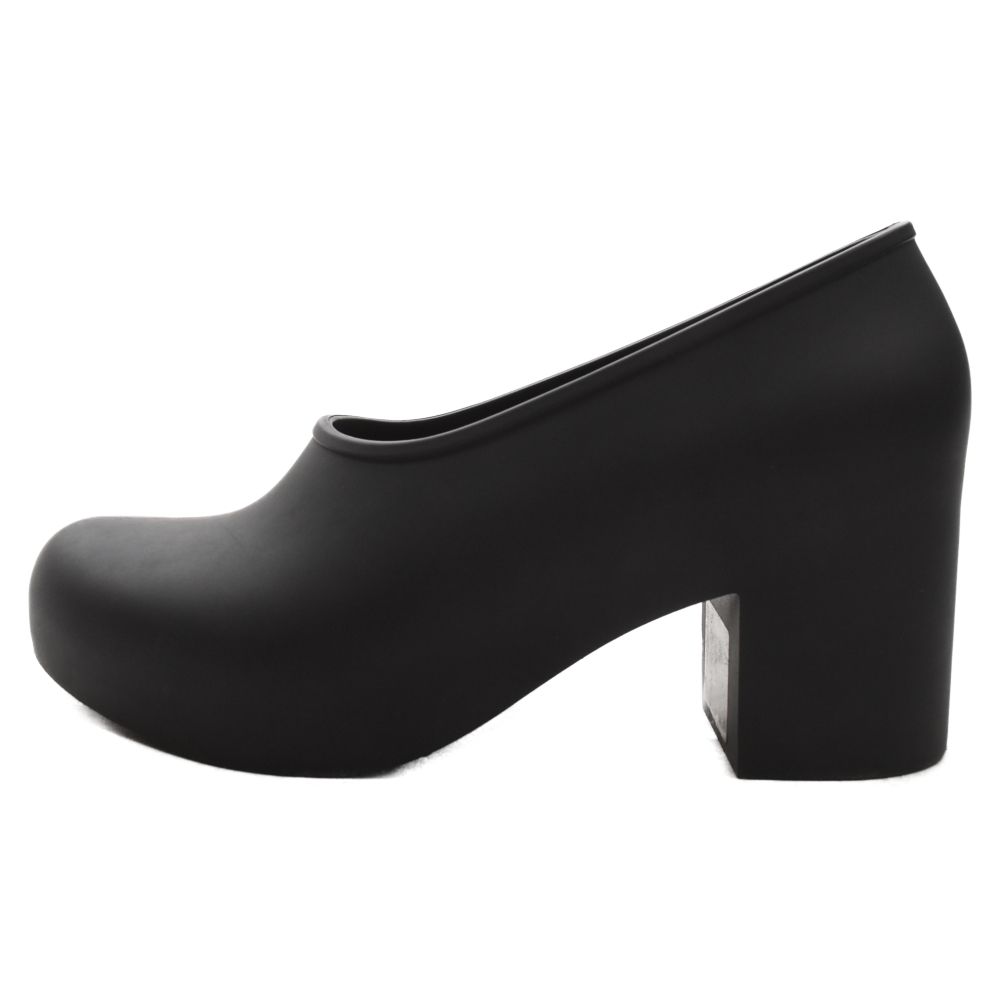 COMME des GARÇONS ブラックラバーパンプス　Melissaコラボ COMME des GARCONS (コムデギャルソン) × melissa × メリッサ プレーン
