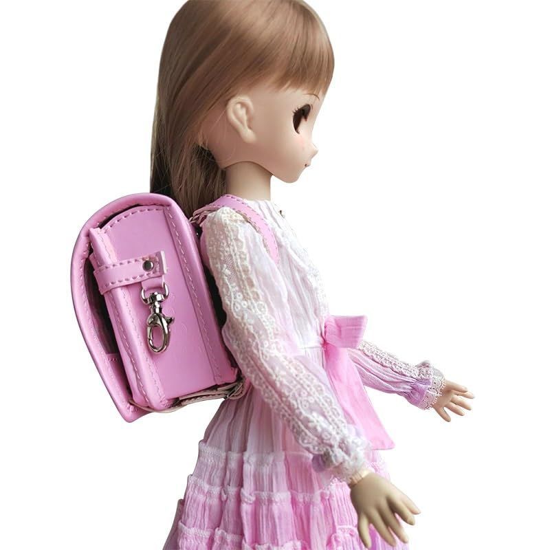 ピンク ドール用ランドセル3分4分通用制服鞄通学バッグスクールバック (ピンク)