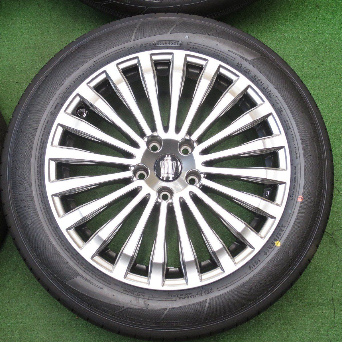 激安大特集！ 新車外し 24年 トヨタ 30系 クラウン セダン 純正 235 55R19 ダンロップ SPスポーツマックス 050 PCD120 5H 5040201KKノ 【有名な】