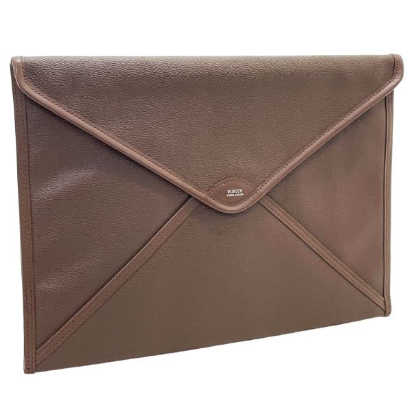 吉田カバン クラッチバッグ ポーター ガール ジーン ドキュメントケース コーティングキャンバスPVC加工 ブラウン 茶色 PORTER GIRL JEAN セカンドバッグ 書類ケース ポーチ マルチポーチ バッグ バック カバン 鞄