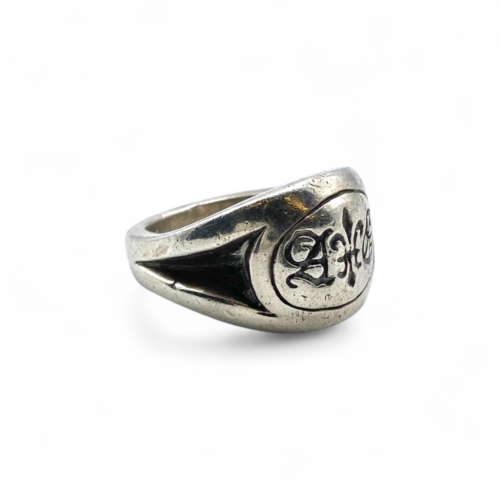 古の紋章】ゴシック Silver 925 刻印 90s Vintage Ring シルバー 