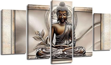 Buddha ウォールアート キャンバスパネル 本 Buddha ウォールアート キャンバスパネル