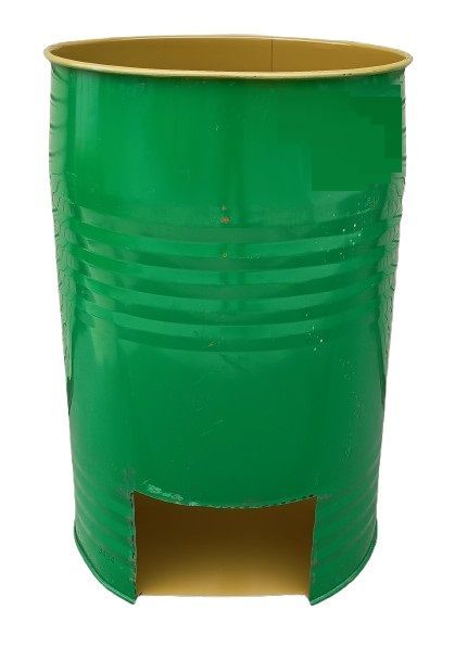引取 穴空きドラム缶 約200L オープン 蓋付き レバー付き 再生品 容器 スチドラ スチールドラム缶 DIY材料