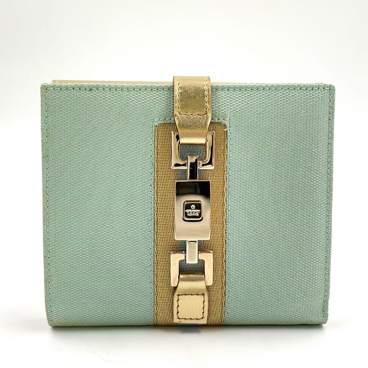GUCCI ジャッキー ホースビット Wホック レザー×キャンバス