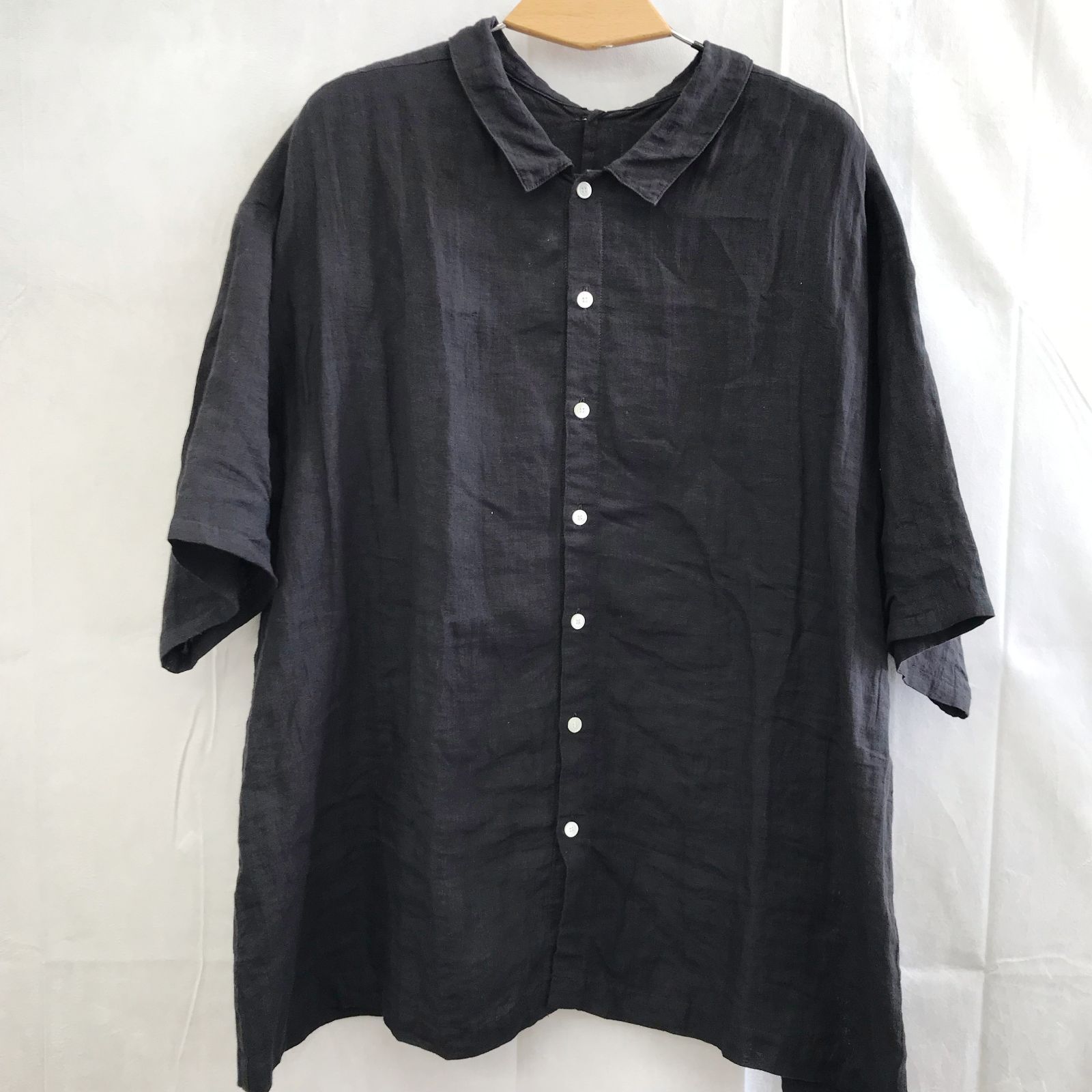 Vlas Blomme/半袖シャツ/FREE/リネン/BLK/13112043 その他ブランド(ソノタブランド) / Vlas Blomme/半袖シャツ/FREE