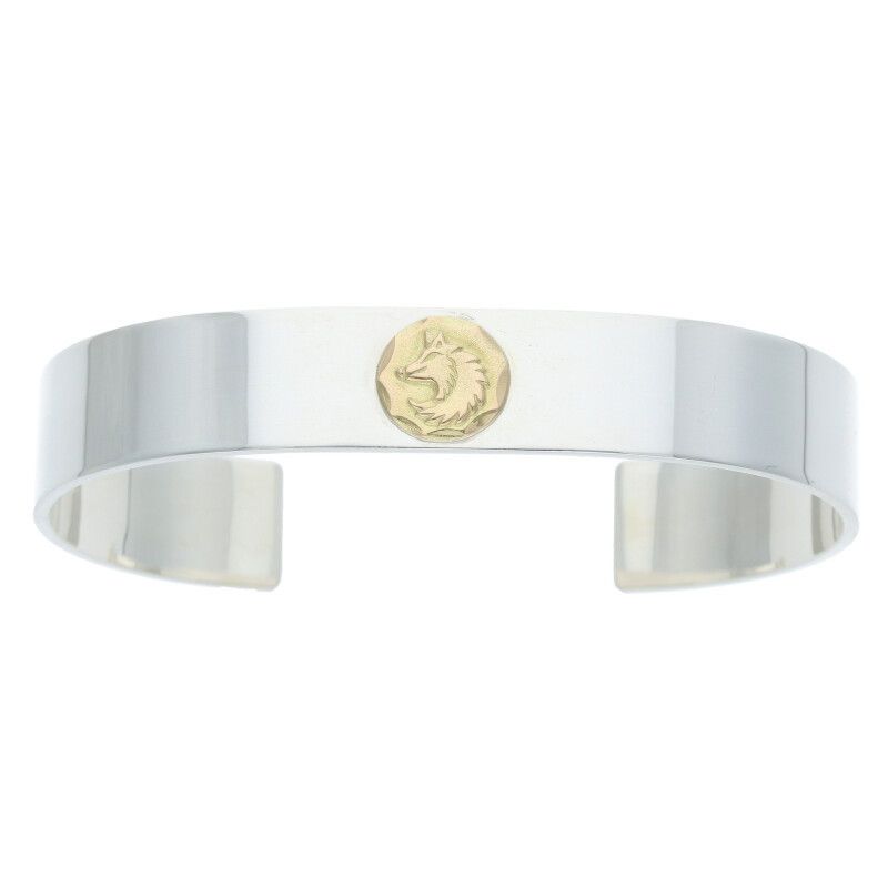 タディ&キング 平打ちバングルGPウルフ シルバーバングル メンズ