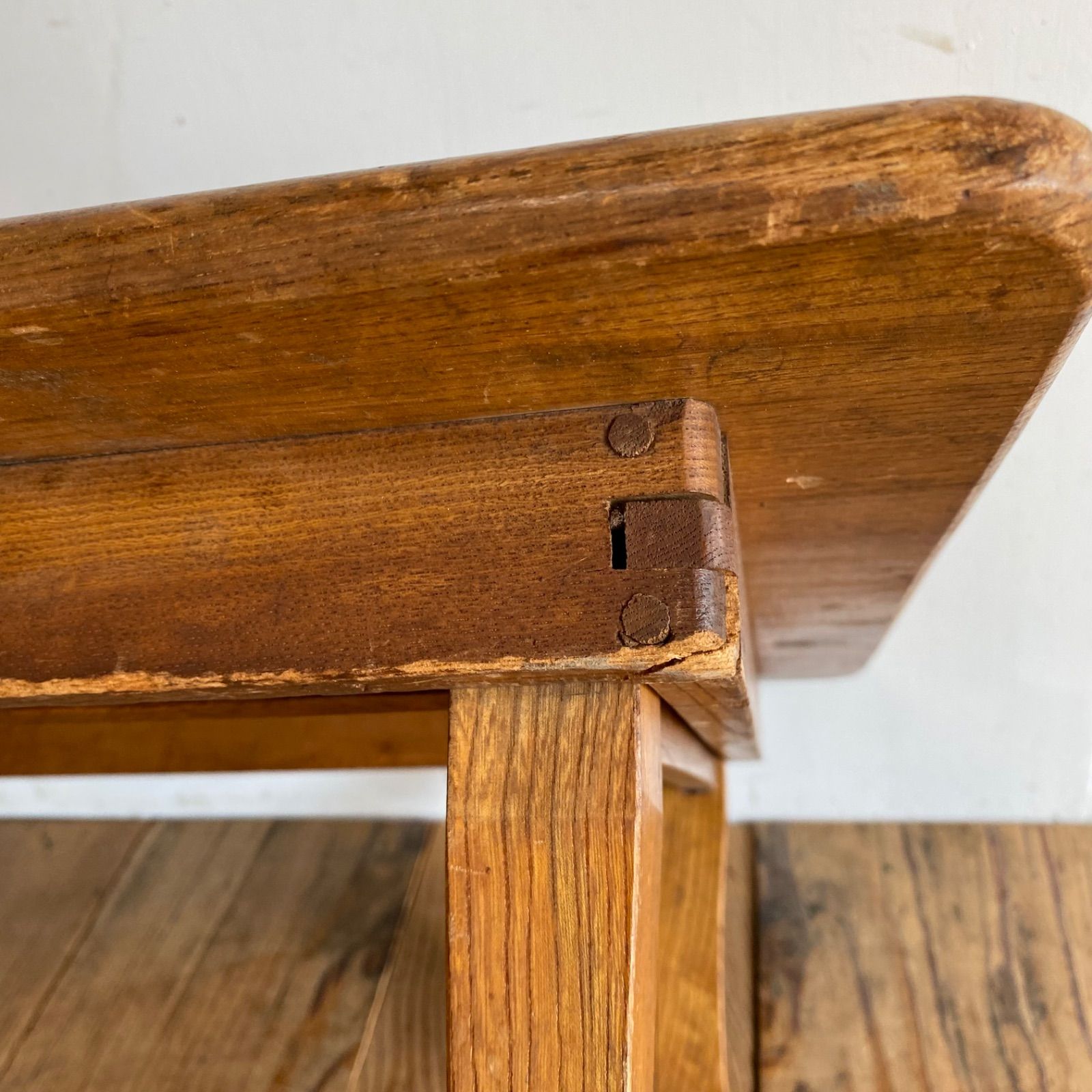 アンティーク 折り畳み ちゃぶ台 ローテーブル 展示台 無垢材