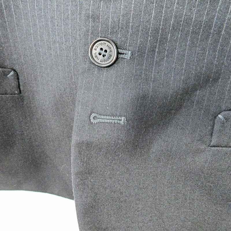 Neil Barrett ニールバレット ジレ ベスト　 ②ストライプ48 L ニールバレット Neil Barrett 美品 ウール 異素材切替 ジレ