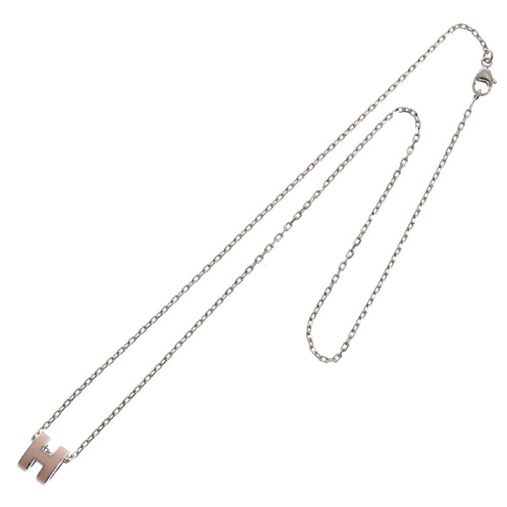 HERMES (エルメス) ポップアッシュミニ ネックレス メタル シルバー  