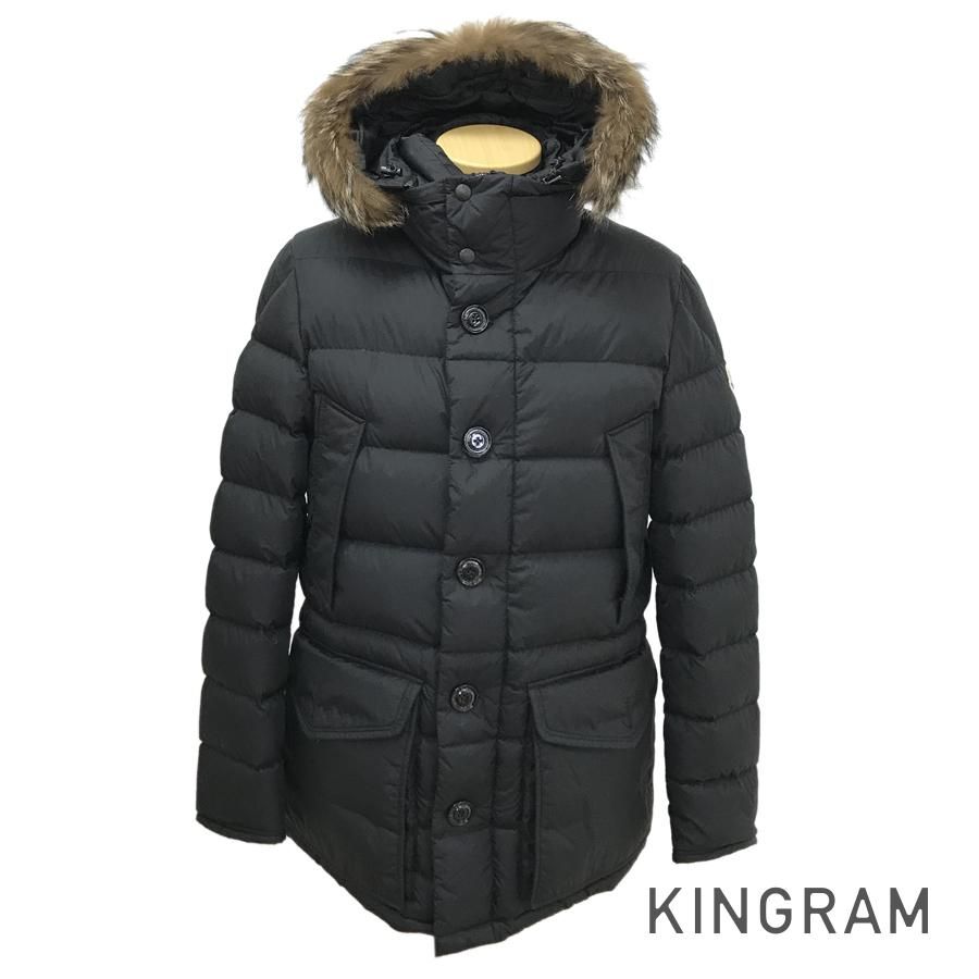 モンクレール MONCLER F20911B52502 ブラック ナイロン ファー ダウン