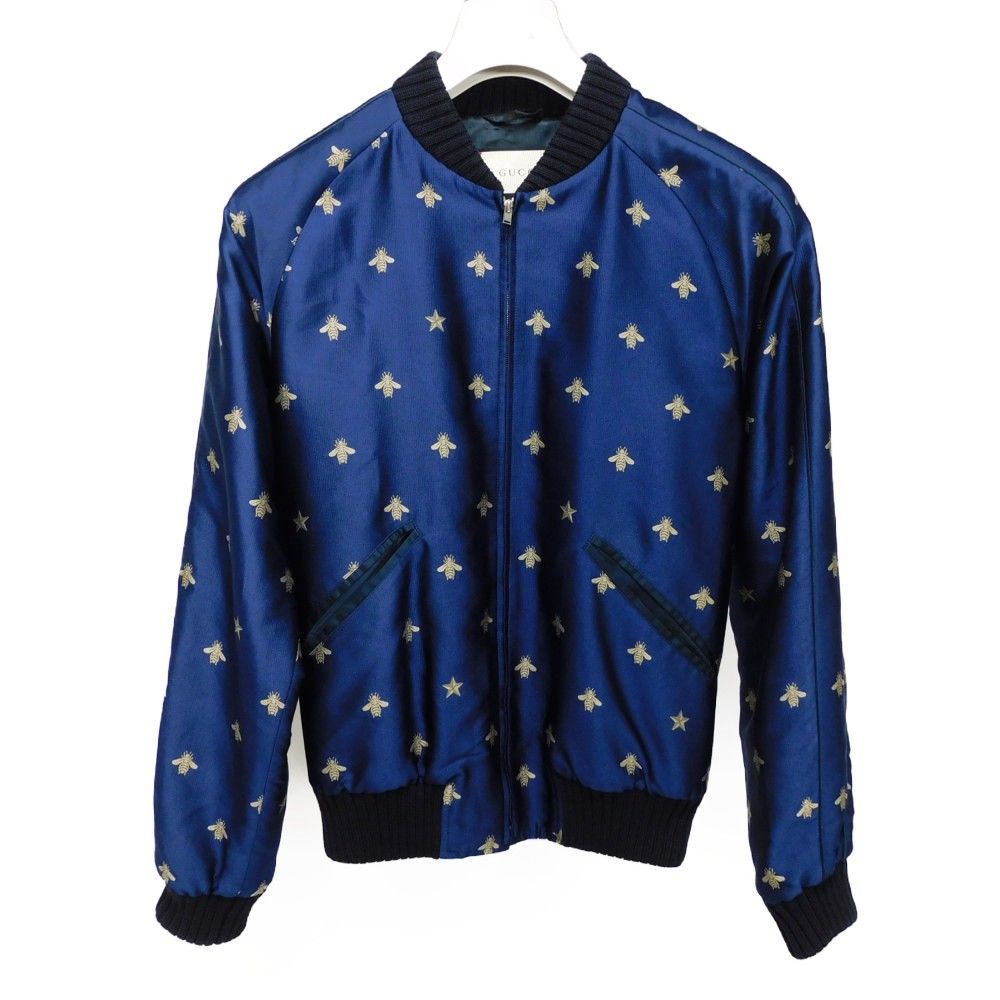 GUCCI グッチ ビー & スター ボンバージャケット 44 蜂 星 総柄