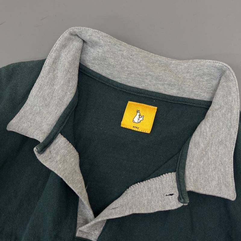 FR2 ラガーシャツ FR2 ラガーシャツ ポロシャツ 半袖 刺繍ロゴ コムドットやまと