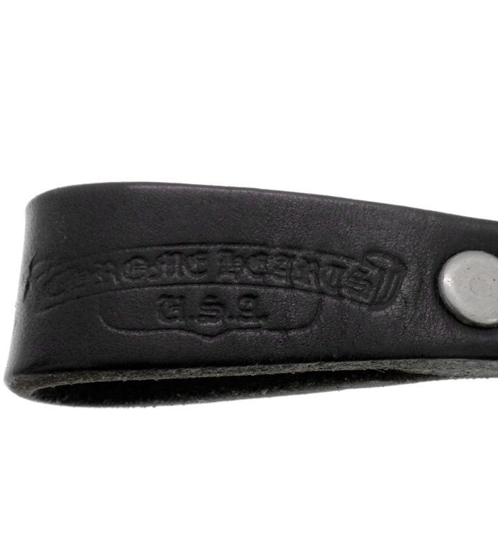 クロムハーツ クロスボールボタンレザーベルトループ クロムハーツ