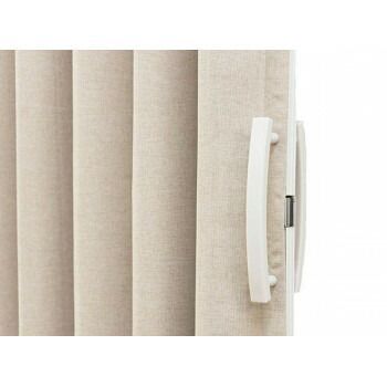 単式アコーデオンドア ファブリック 幅100×高さ174 ベージュ