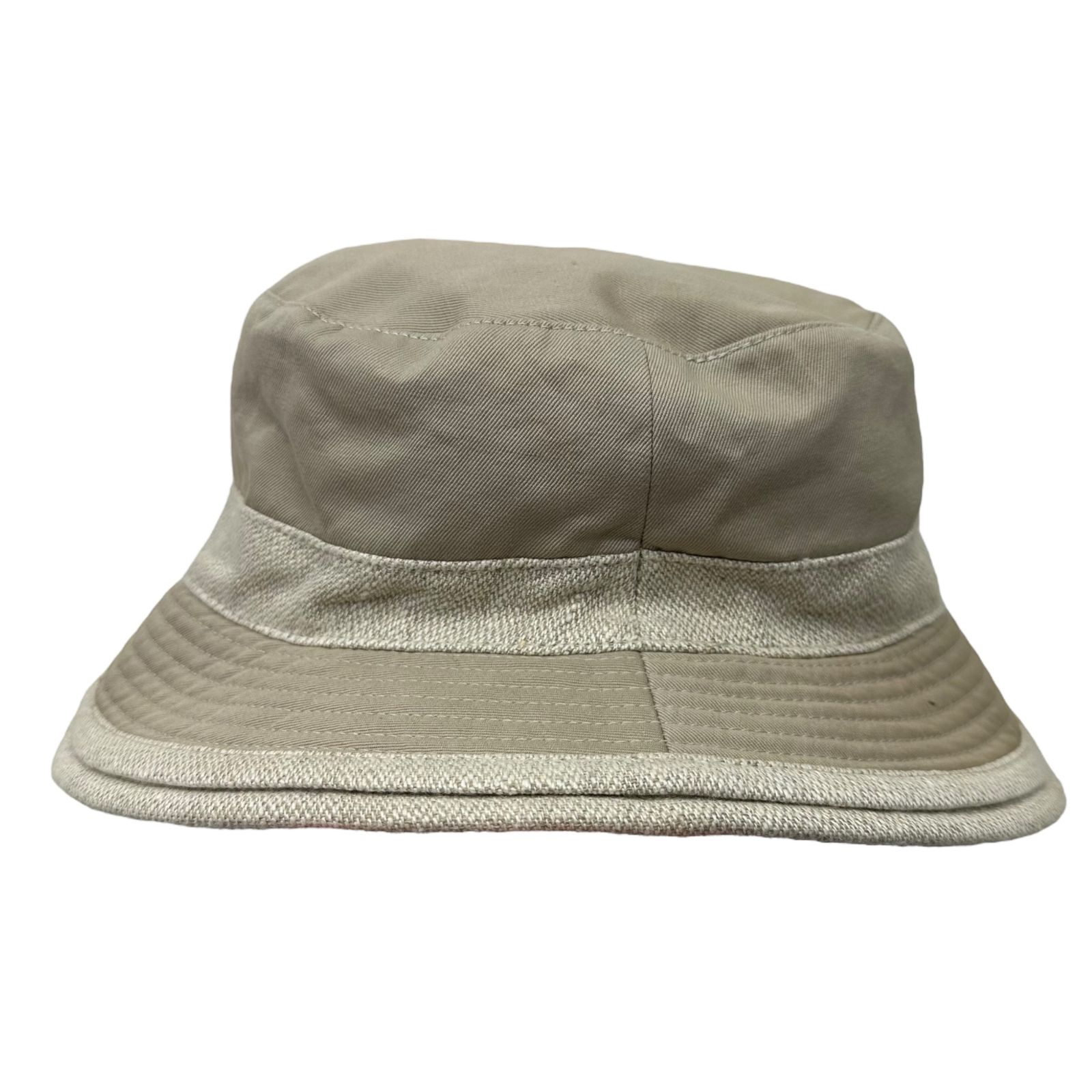 HERMES pillbox hat ハット エルメス エルメス バケットハット 56cm Hロゴ刺繍 帽子 オレンジ