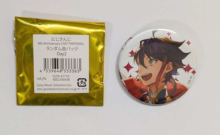 にじさんじ 4th Anniversary LIVE FANTASIA ランダム缶バッジ