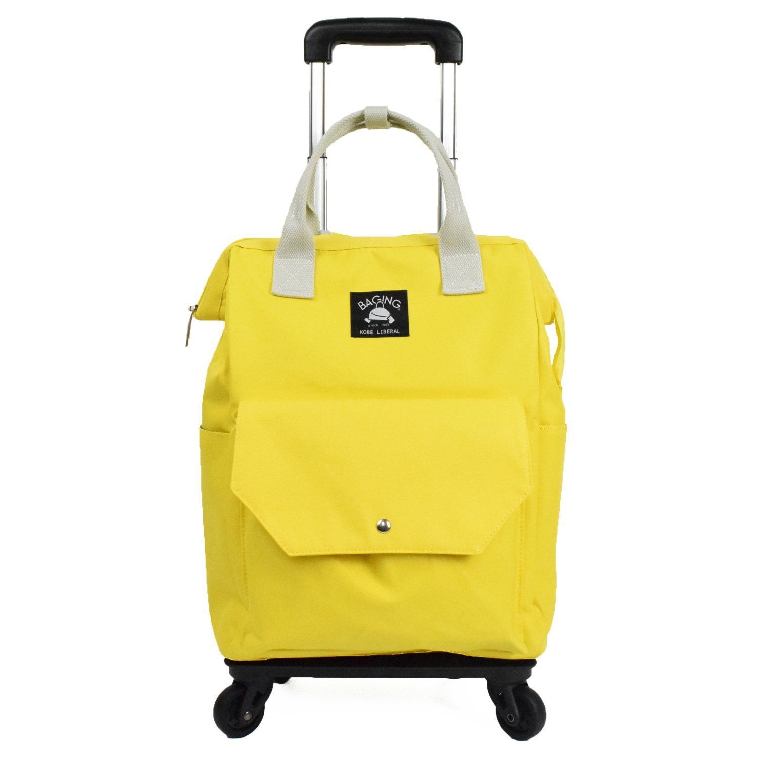神戸リベラル ショッピングキャリー リュック カート キャリーバッグ 横押し 機内持ち込み 完成品 903 イエロー