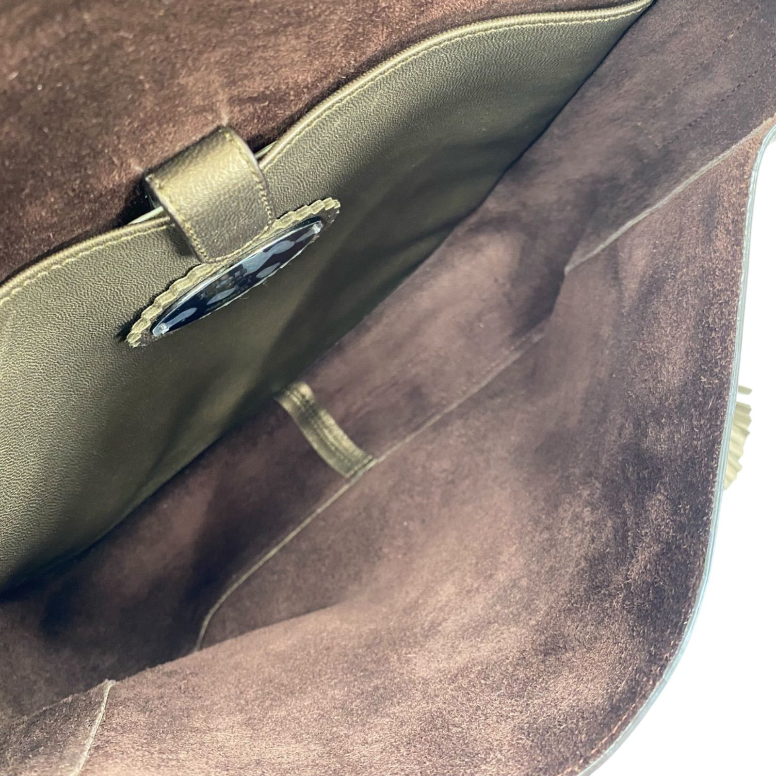 極美品 ロエベ アナグラム ホーボーバッグ タッセル レザー メタリックゴールド LOEWE – HOUBIDOU
