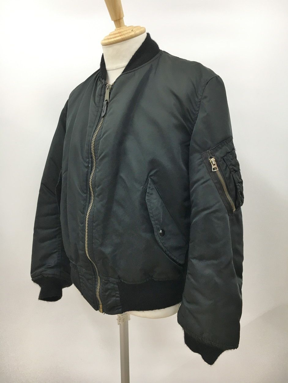 ALPHA INDUSTRIES リバーシブル MA1 ブラック M リバーシブルMA-1