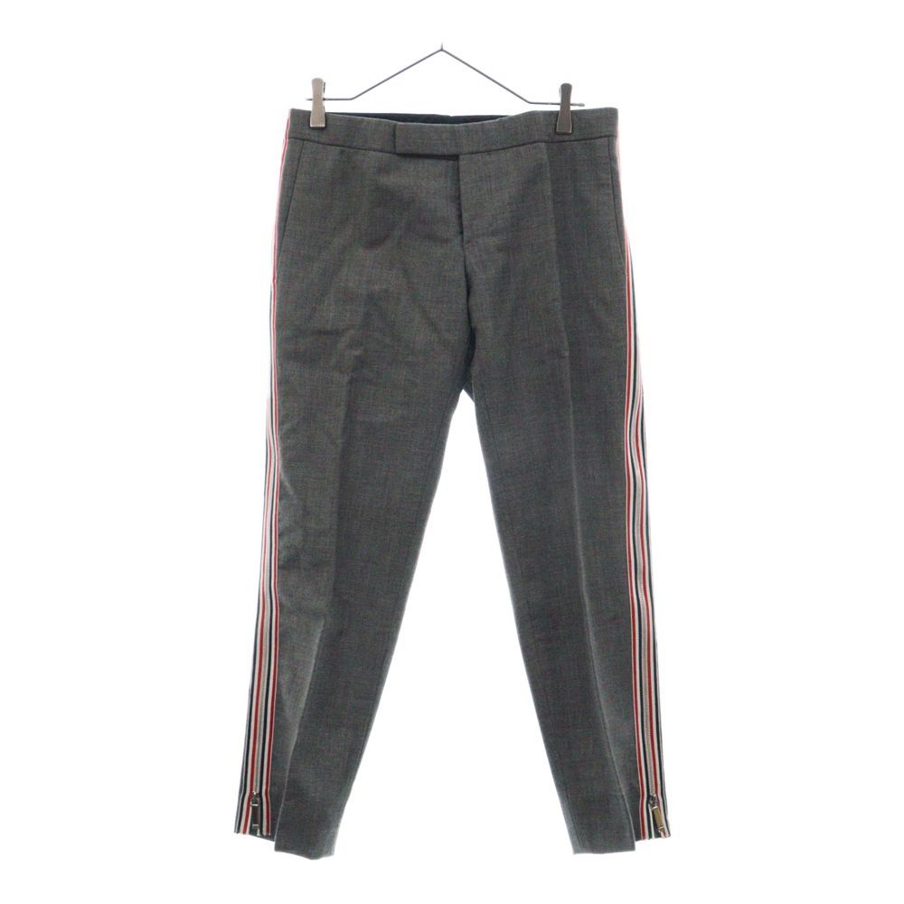 THOM BROWNE トムブラウン 18SS Side Zip Low Rise Skinny Trousers MTC058A サイドジップ スキニースラックスパンツ グレー THOM BROWNE (トムブラウン) 18SS Side Zip Low Rise Skinny Trousers