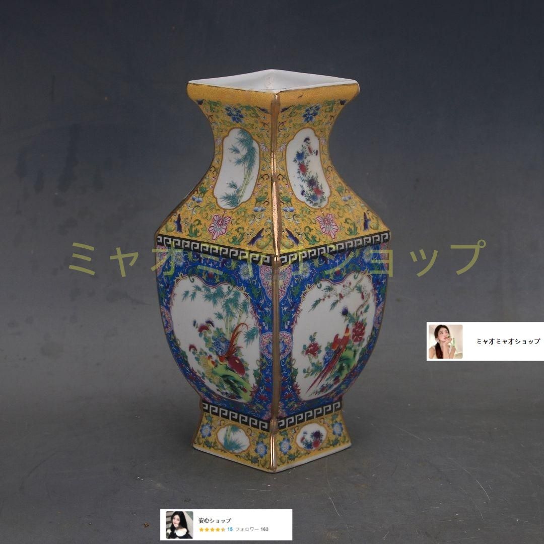 花鳥八方瓶は清雍正琺瑯彩窓窓瓶 景徳鎮 陶磁器 装飾品 現代工芸品 美術品 置物 花鳥八方瓶は清雍正琺瑯彩窓窓瓶 景徳鎮 陶磁器 装飾品 現代工芸