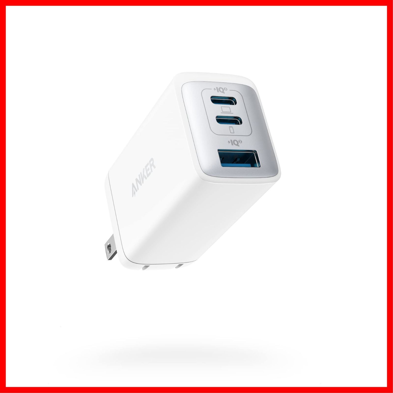 商品 Anker PowerPort III 3-Port 65W Pod USB PD 充電器 ホワイト