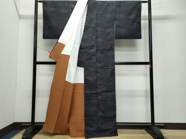 平和屋着物○結城紬 有栖川 阪急百貨店扱い 正絹 逸品 CAAS8657vf