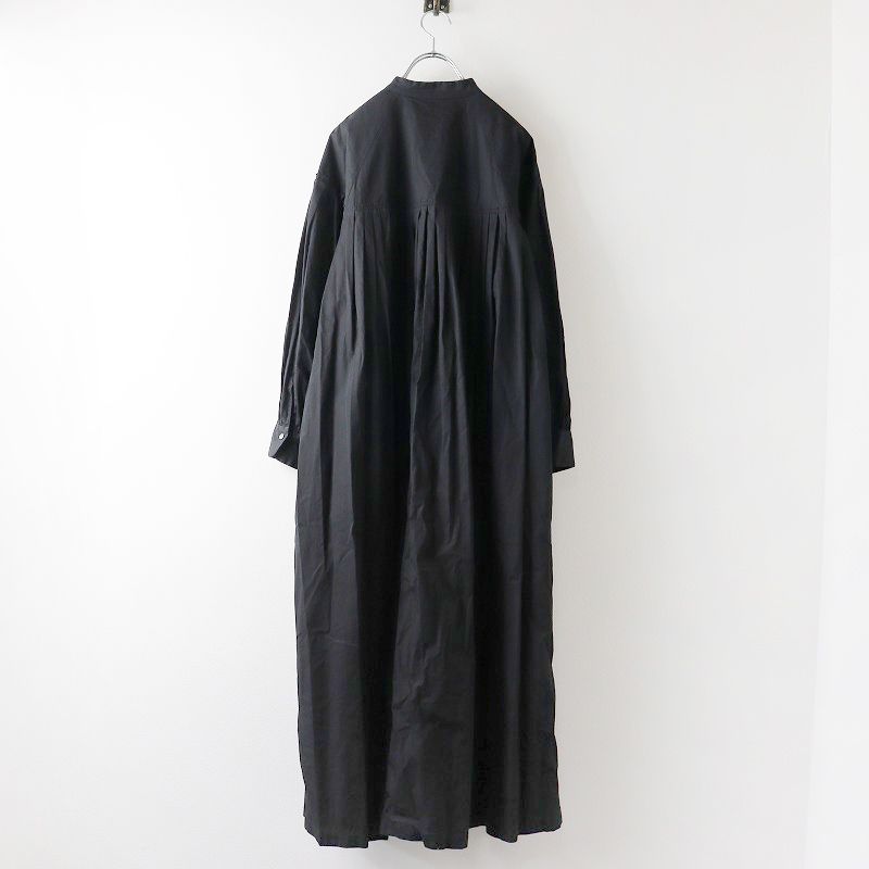 ARTS & SCIENCE ブラックワンピース 2022SS アーツ&サイエンス ARTS&SCIENCE front open tuck yoke