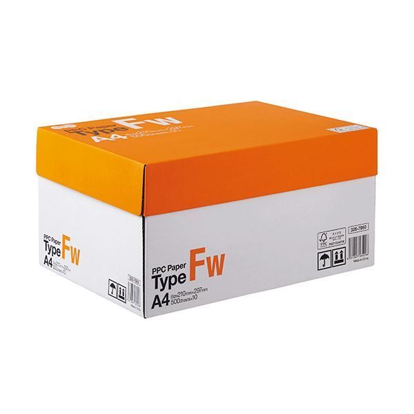 （まとめ）TANOSEE PPC PaperType FW A4 PPCFW-A4 1箱(5000枚:500枚×10冊) 