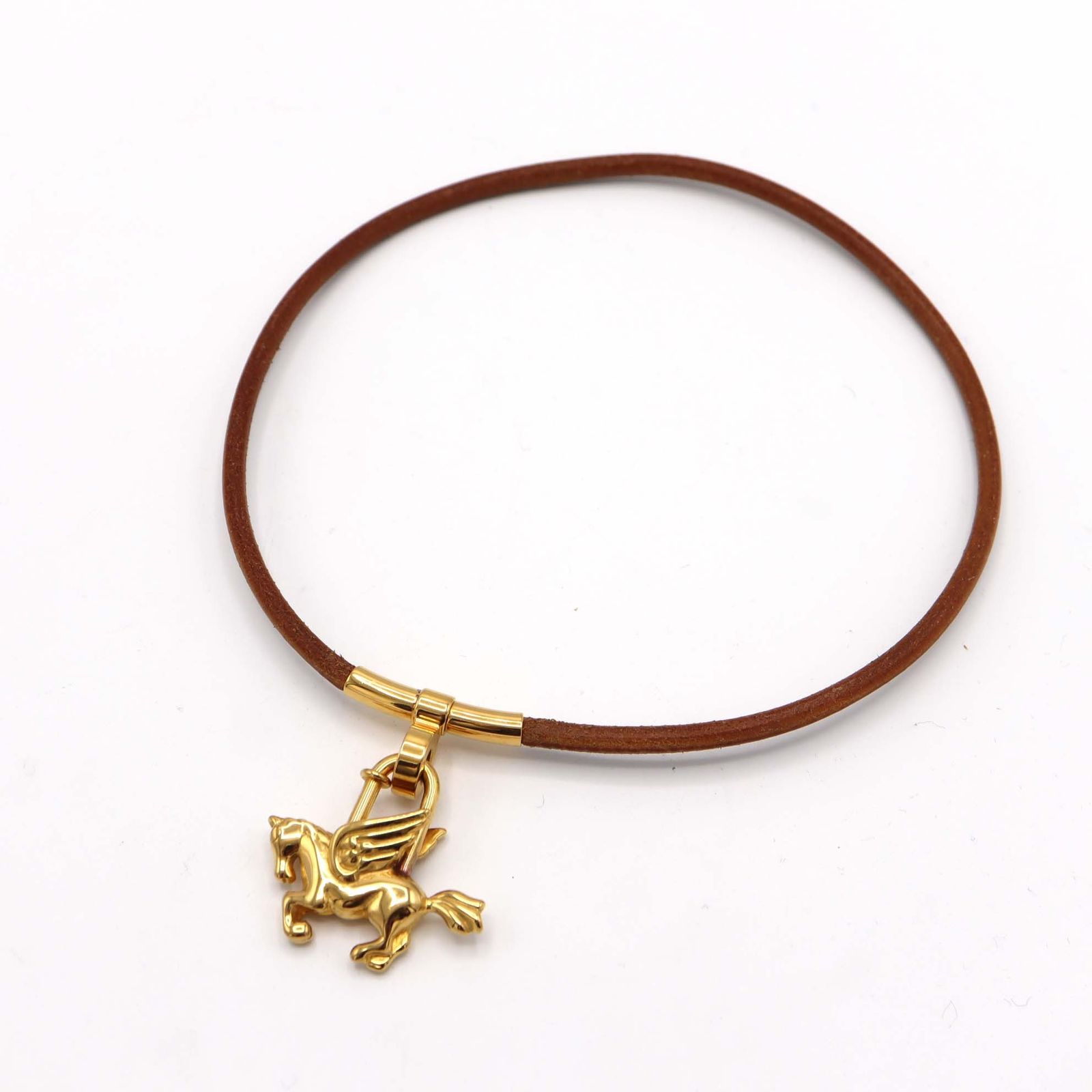 HERMES エルメス チョーカー ペガサス カデナ ゴールドカラー  