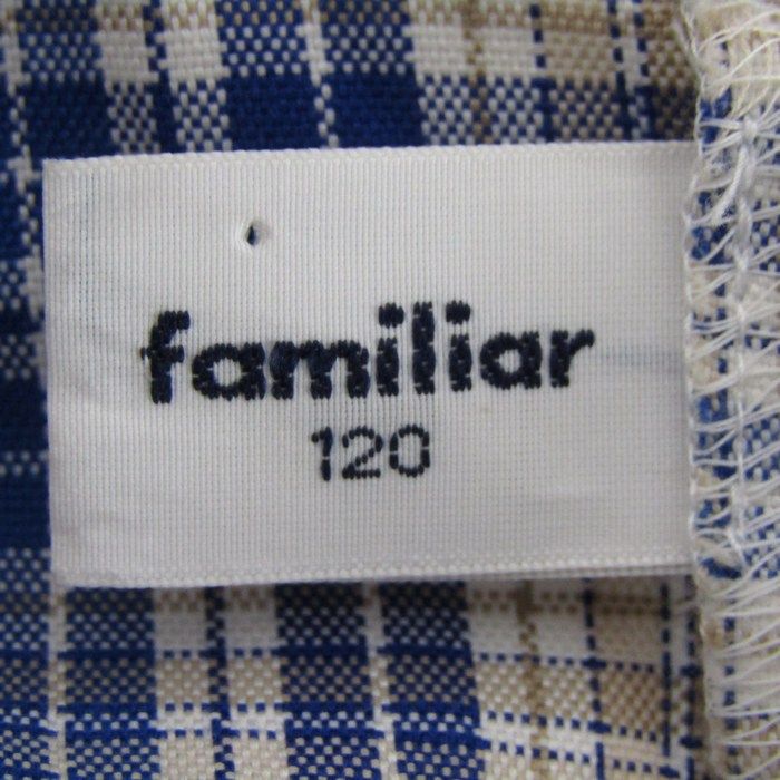 familiar チェック柄 半袖ワンピース 120 ファミリア】チェック柄ワンピース サイズ120 - メルカリ