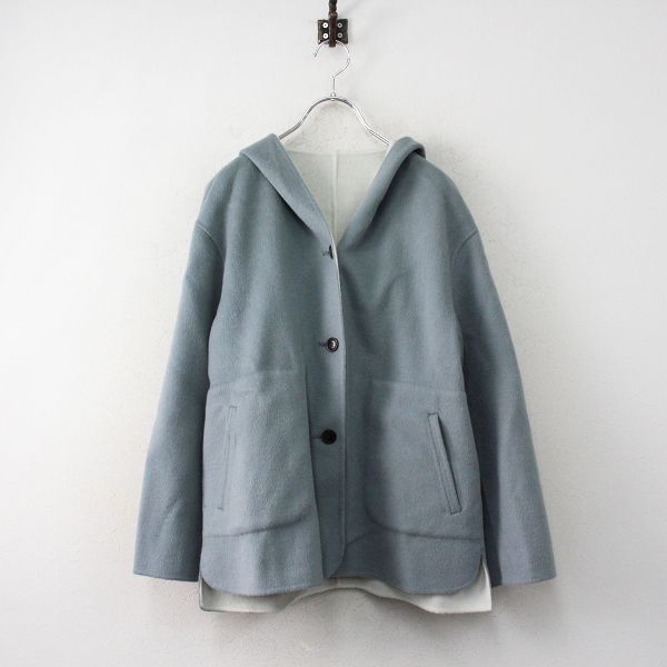 美品 定価4.1万 2022AW human woman ヒューマンウーマン メルトンバイ