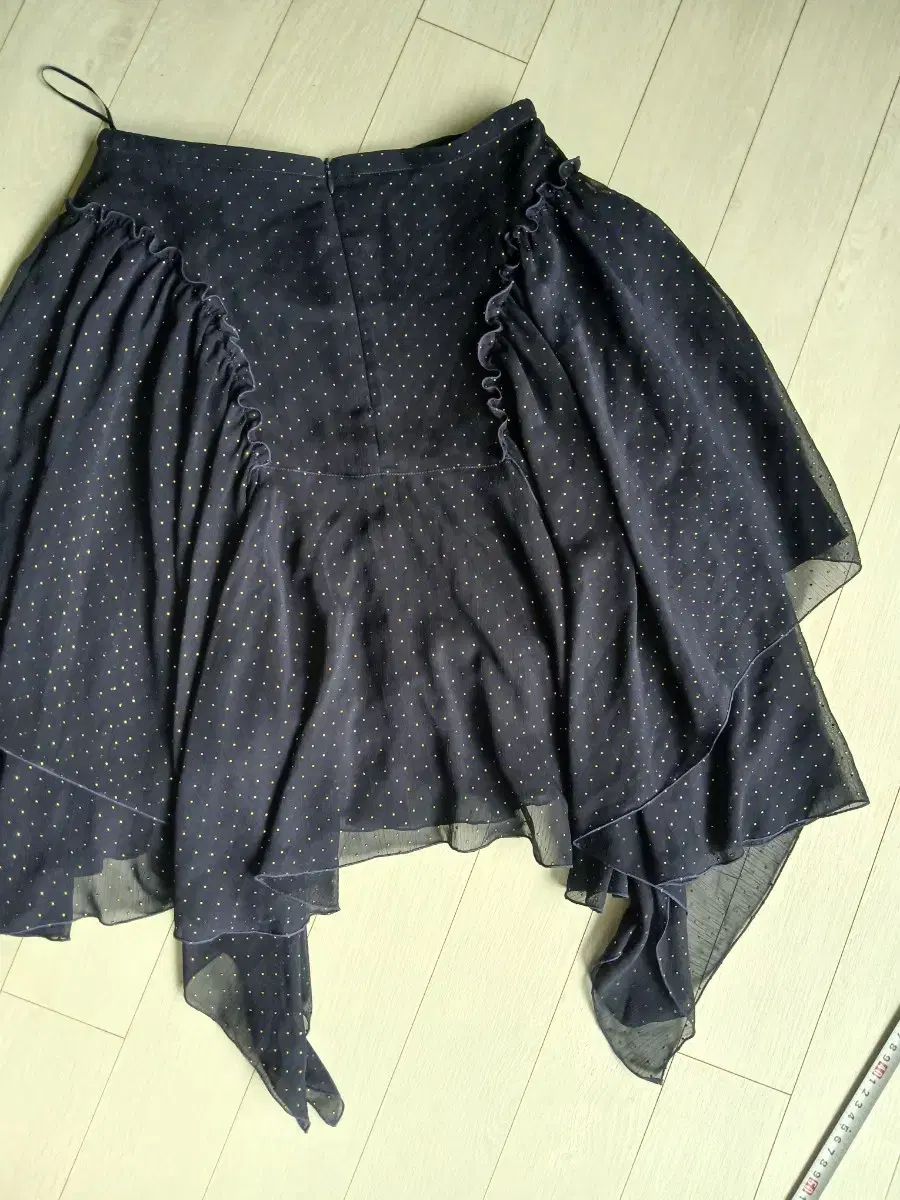 ネイビー シフォン