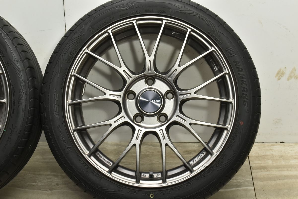 良好品】エンケイ PFM1 17in 7J +48 PCD114.3 ナンカン AS-2+