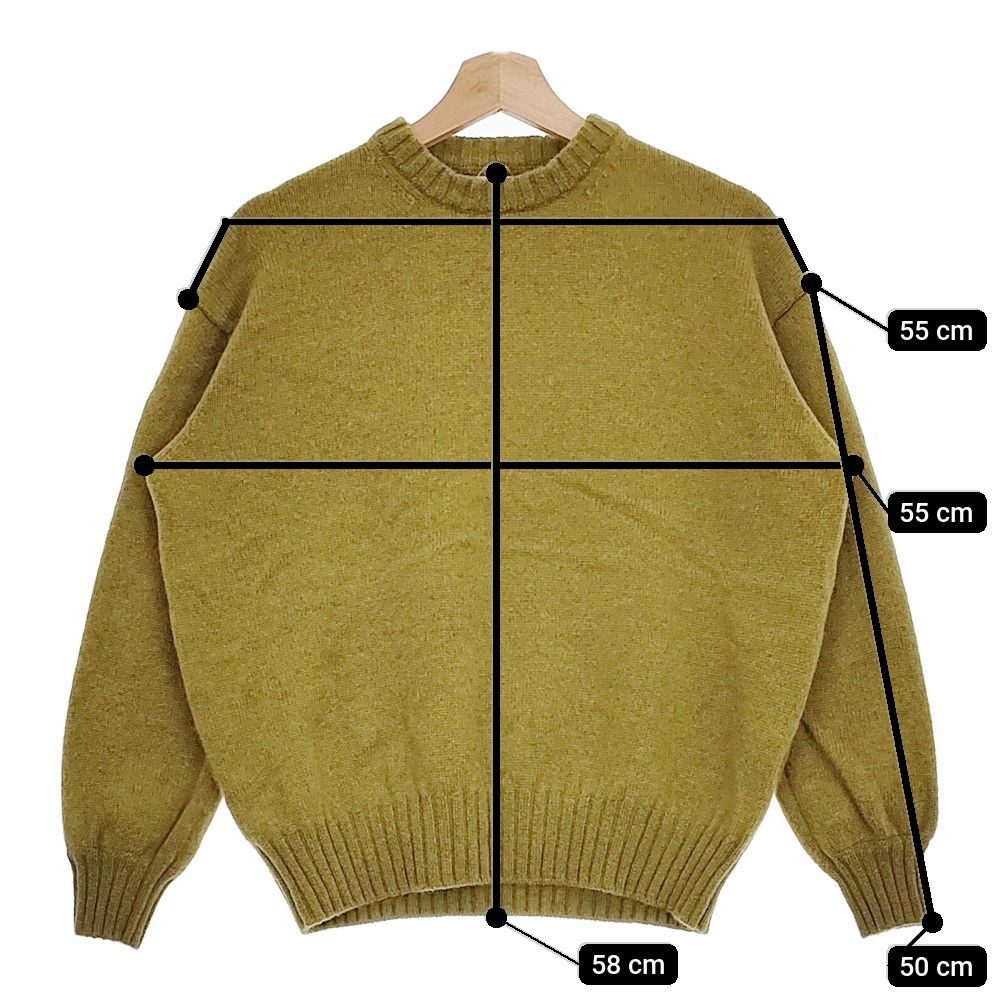 休日と詩 TA-2112-1 プルオーバー クルーネック セーター ニット カーキ レディース 休日と詩【中古】5-0107T♪ 255485-02.jpg