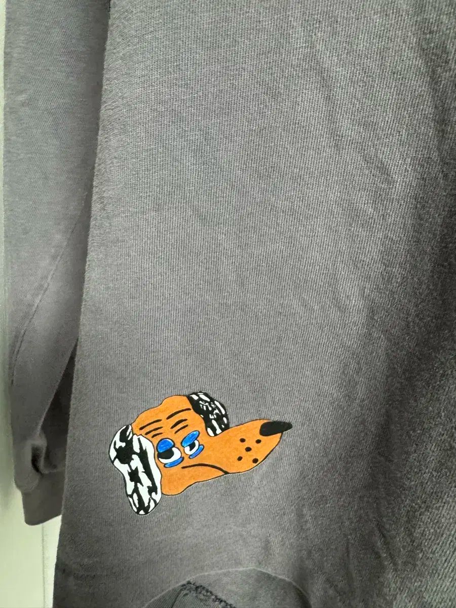 ポリテル ハンク ポップアップ ロングスリーブ プリンティング エルボー コンコルド パープルグレー