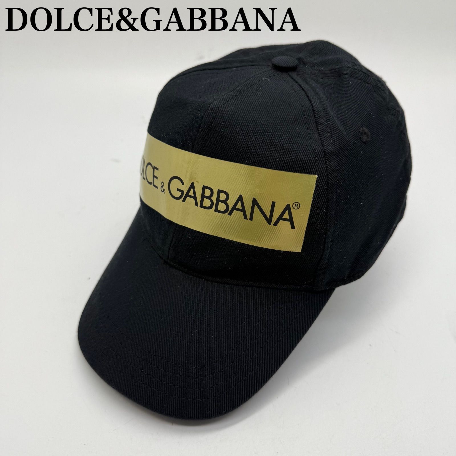 DOLCE-GABBANA D-G 00s y2k archive GOLD tape logo cap ドルチェアンドガッバーナ アーカイブ ゴールドテープ ロゴ キャップ 帽子 平成 お兄系 y2k