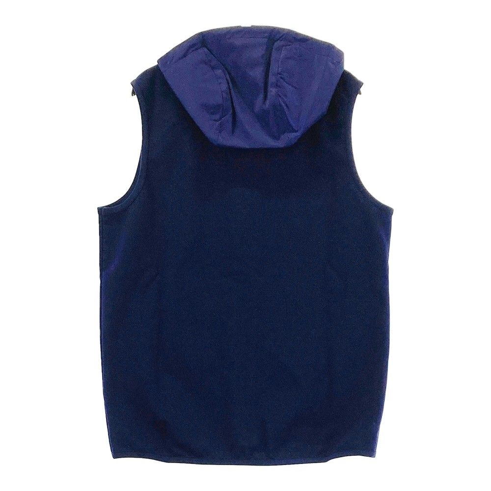 サイズ：S BEAMS GOLF ビームスゴルフ フード付 ジップベスト ネイビー