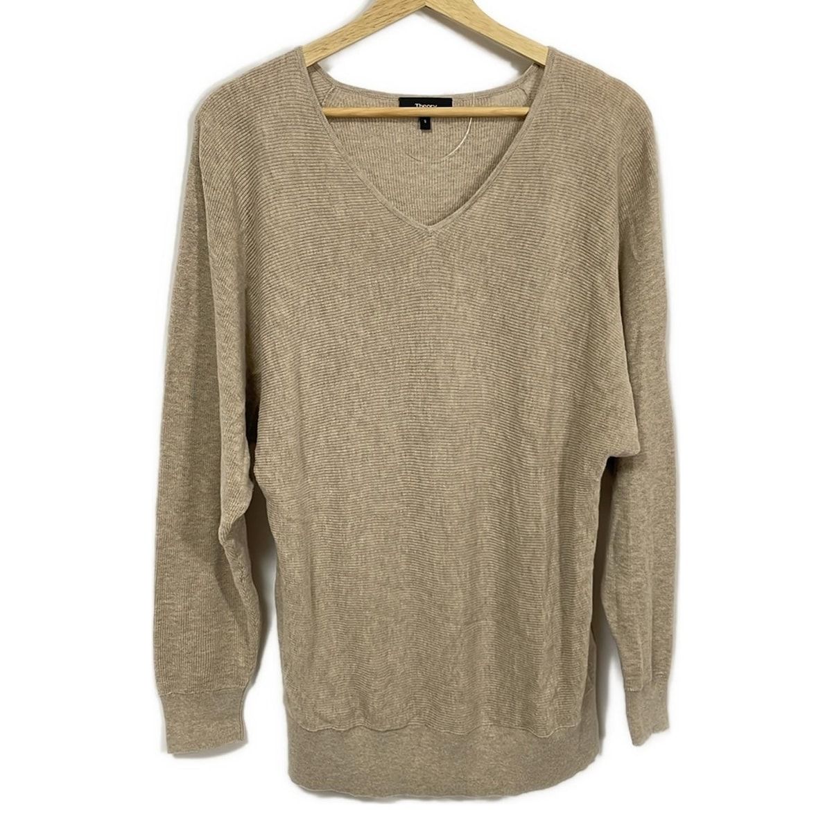theory セオリー 長袖セーター サイズS レディース - ライトブラウン Vネック