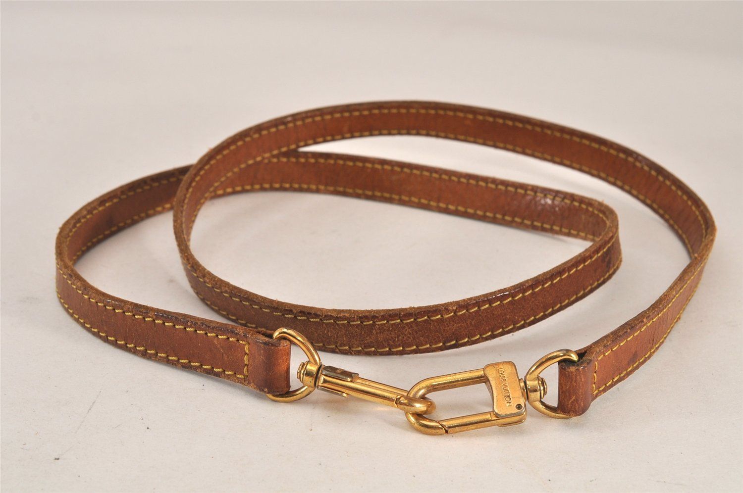 Louis Vuitton レザー ストラップ ベージュ LOUIS VUITTON ルイ ヴィトン ショルダーストラップ ベージュ