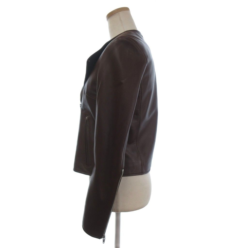 ルシェルブルー LE CIEL BLEU 美品 ライダースジャケット ノー