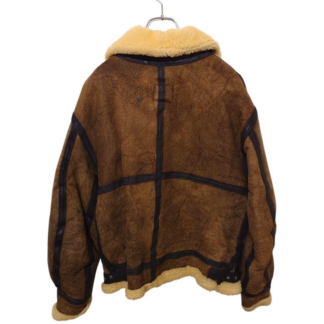AVIREX B-3 リアルレザー ムートンフライトジャケット A-3944