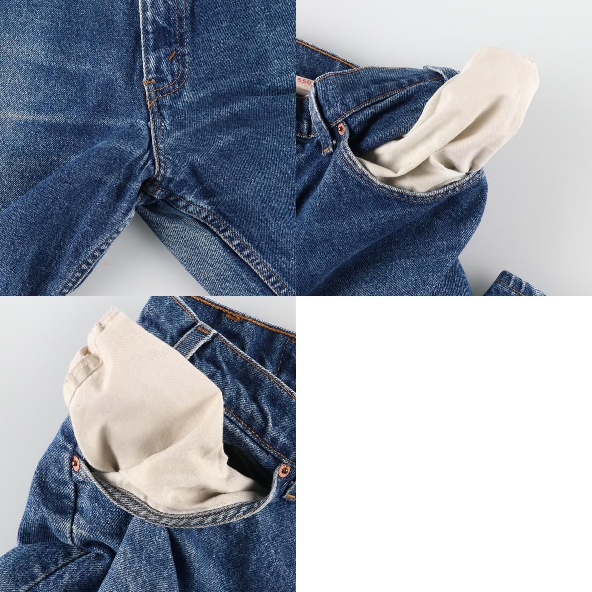 90年代 リーバイス Levi's 550 RELAXED FIT TAPERED LEG オレンジタブ テーパードジーンズ デニムパンツ USA製 メンズw33 ヴィンテージ /eaa309435